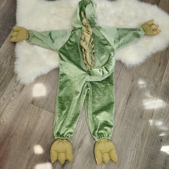 Green Dragon/Dinosaur Plush Toddler Halloween Costume Size 2-3 Yrs - Picture 7 of 14